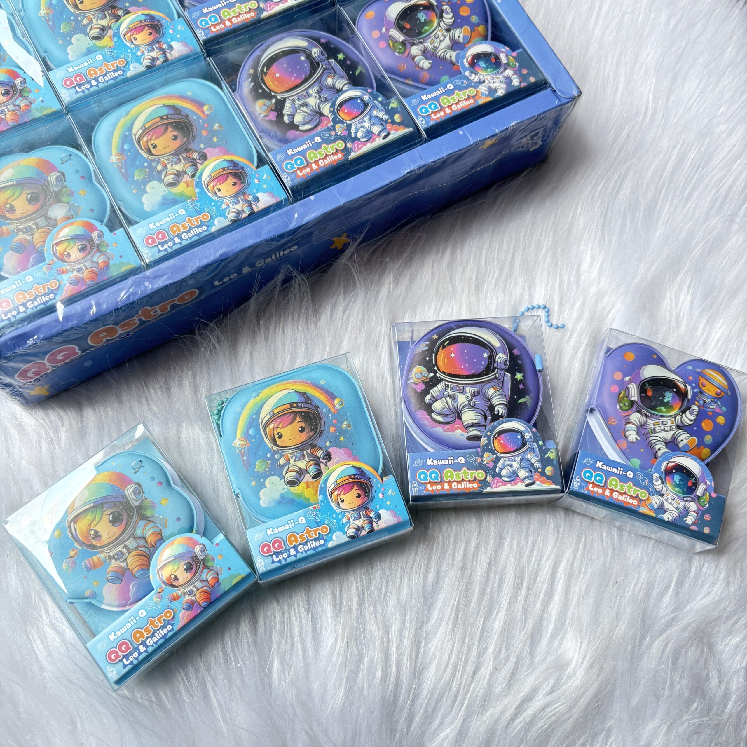 Space puffy notebook/keychain