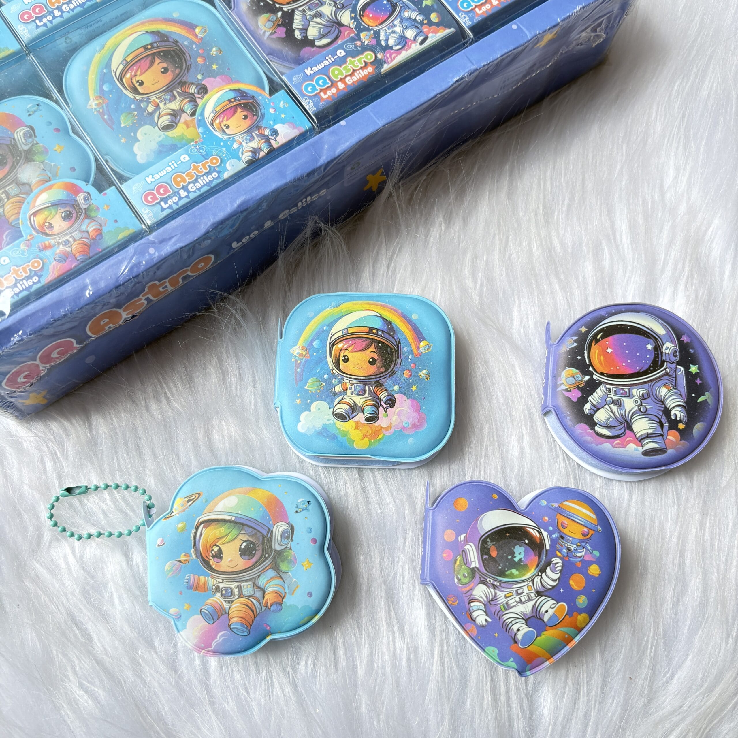 Space puffy notebook/keychain