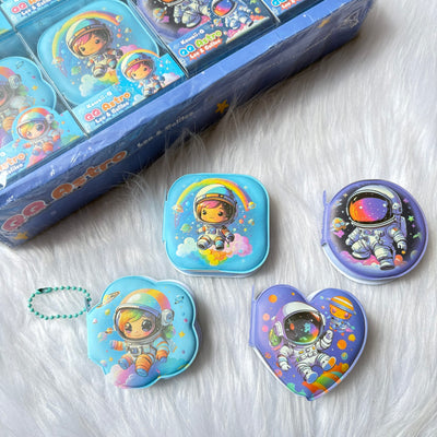 Space puffy notebook/keychain