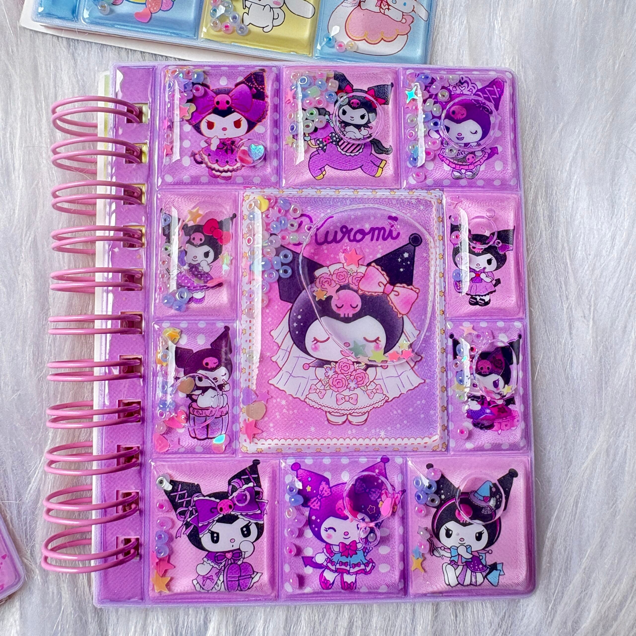 Premium water glitter diary with sticker sheets A6 size random colours