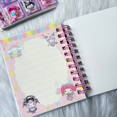 Premium water glitter diary with sticker sheets A6 size random colours