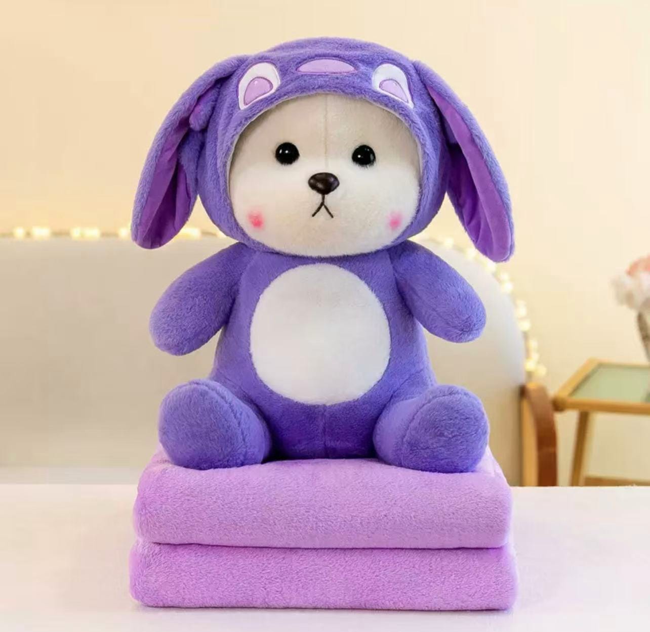 Stitch Teddy Bear Blanket Plush Toy