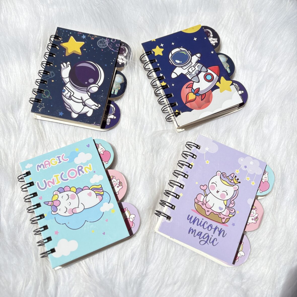 Space and Unicorn mini notebooks(Space RANDOM prints)