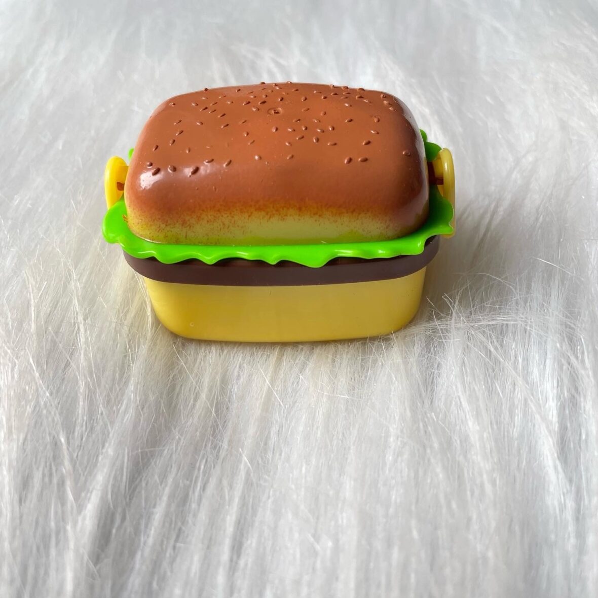 Burger shape eraser plus sharpener