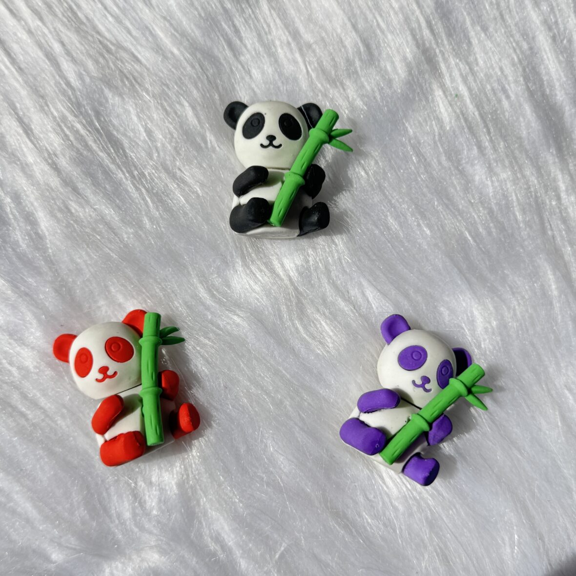 Panda With Bamboo Eraser