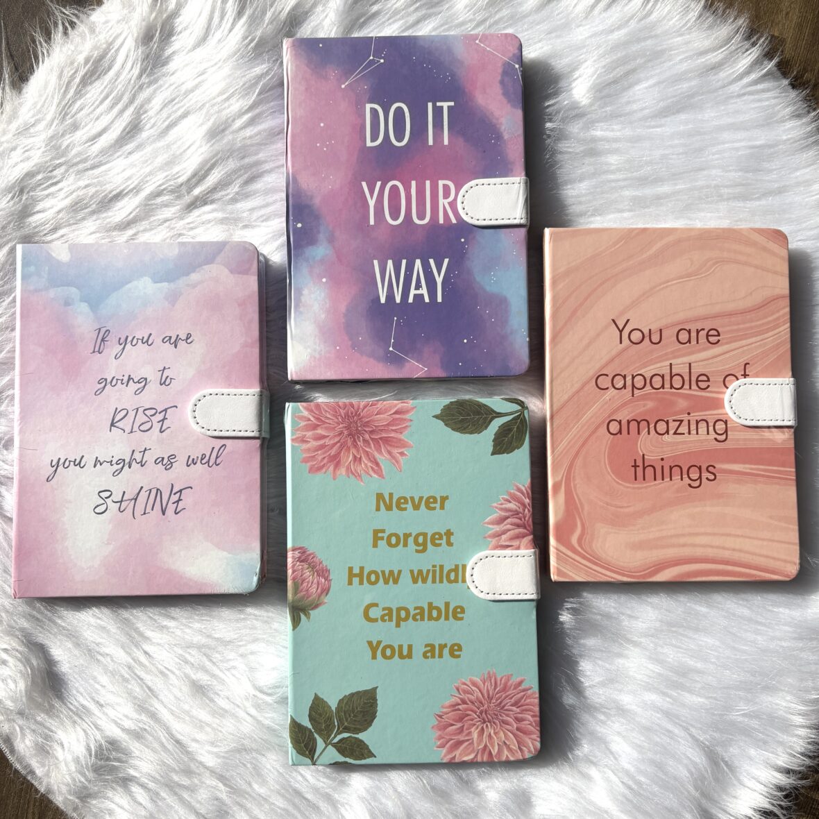 Aesthetic magnetic flap journal