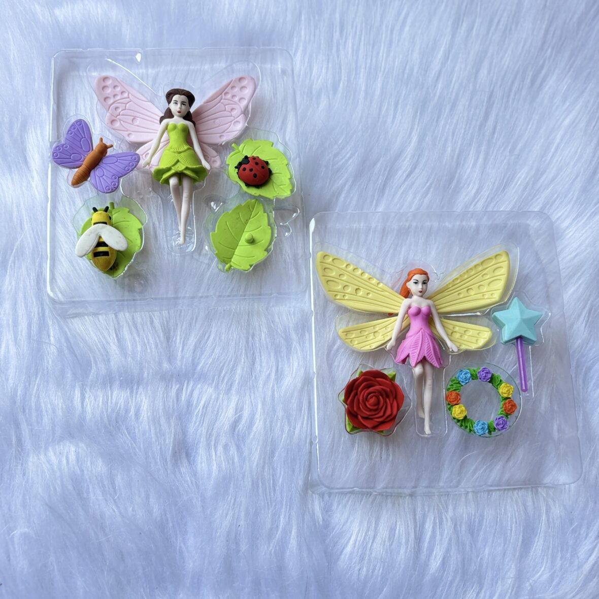 Premium quality fairy theme eraser set