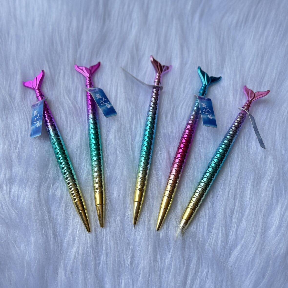 Mermaid theme glossy pencils 0.7mm