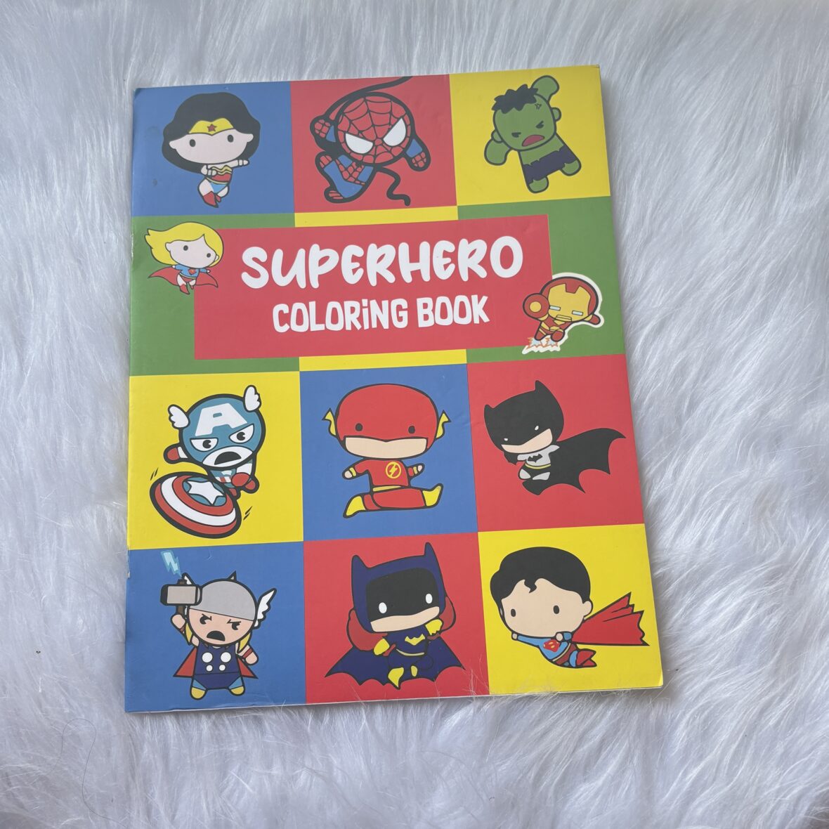Super hero colouring book
