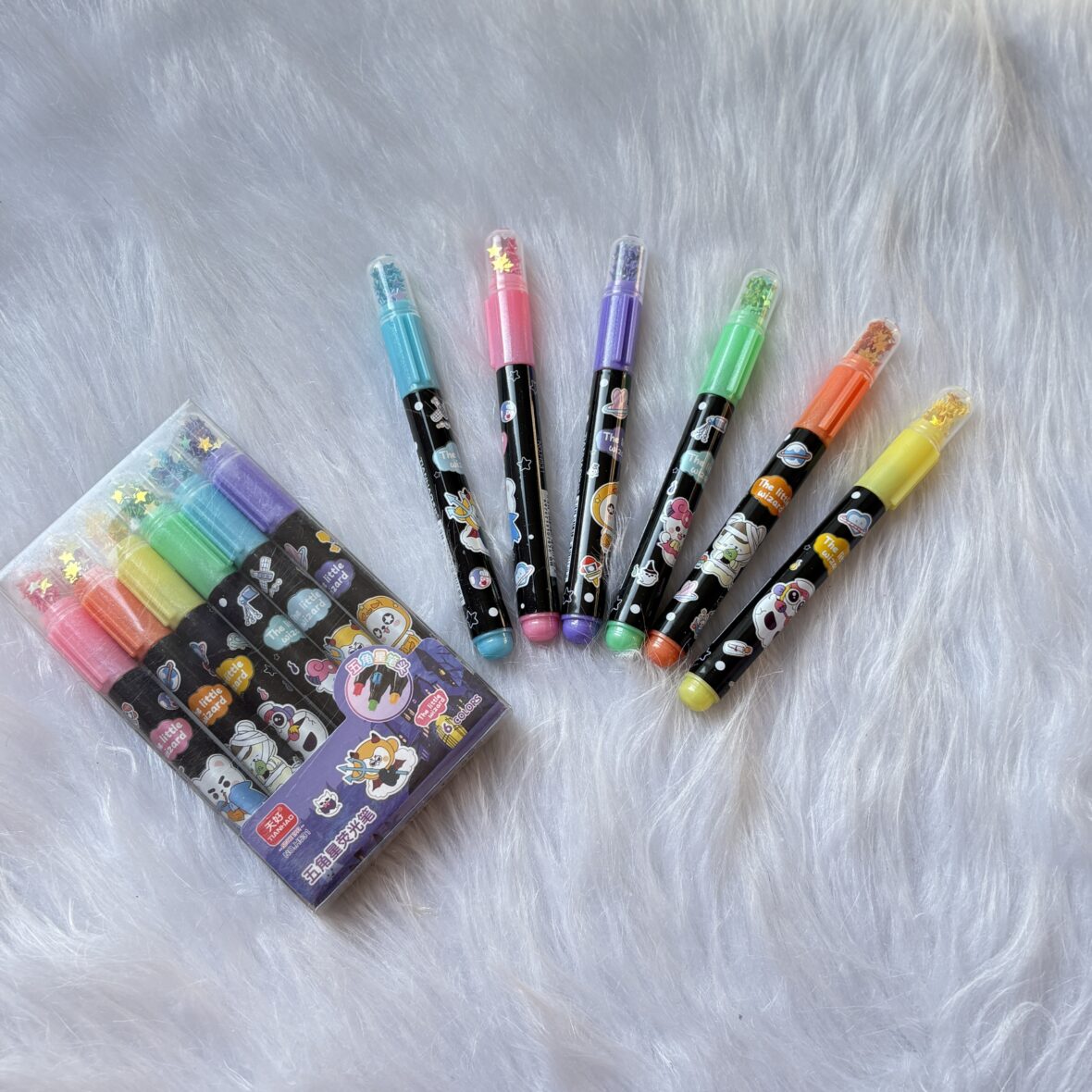 Star tip space theme highlighters
