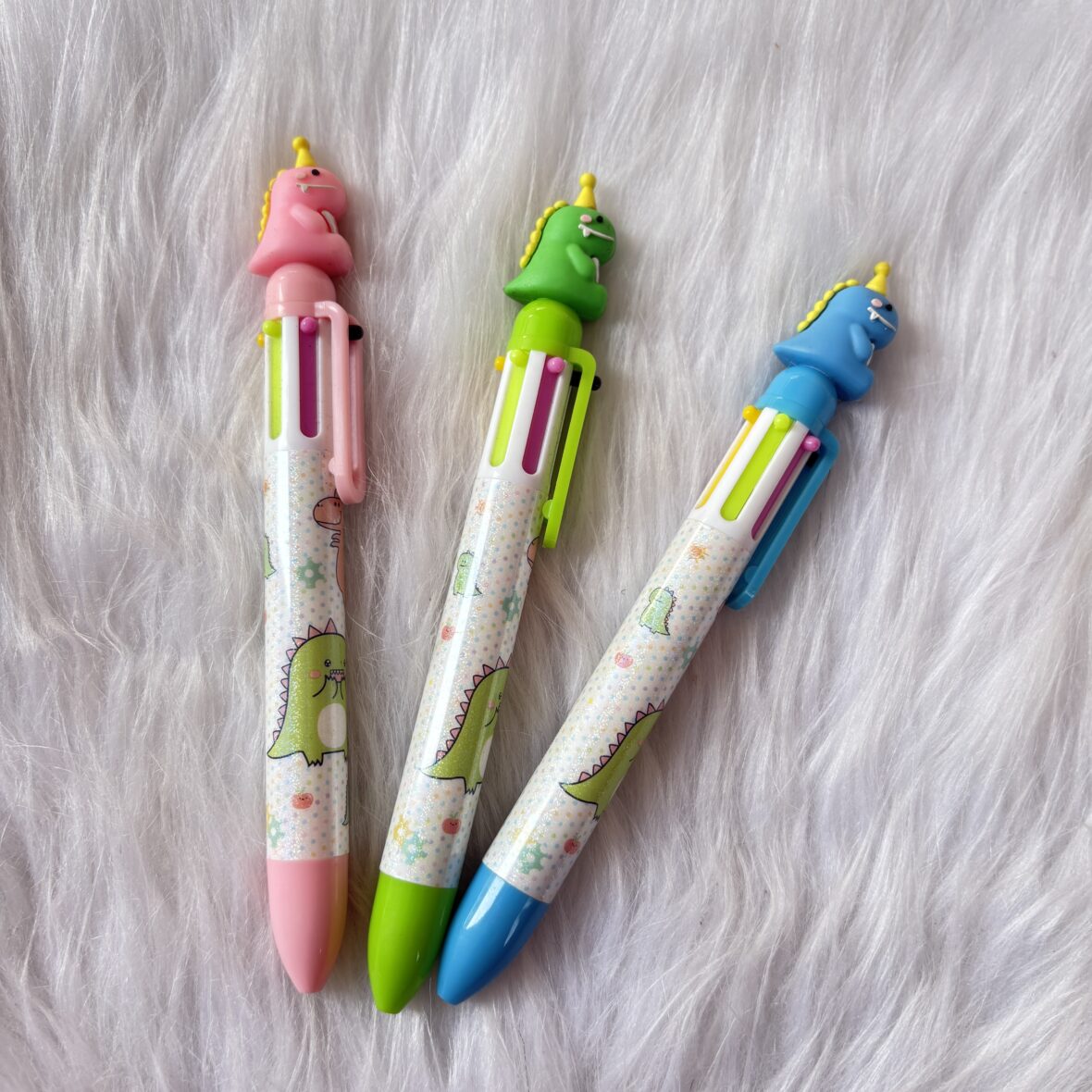 Dino multicolour  6 in 1 pen