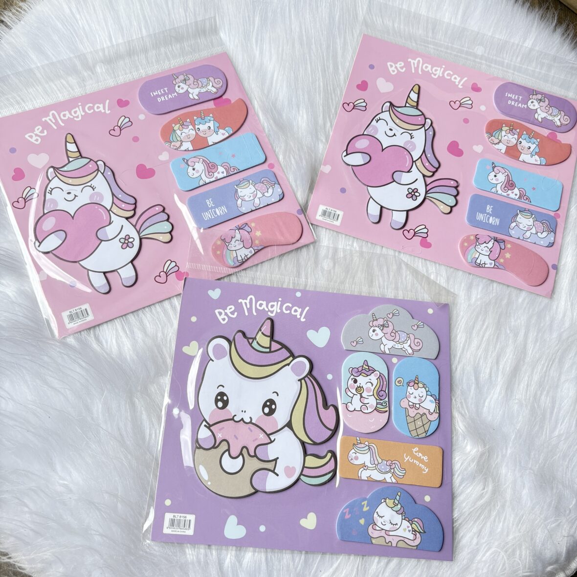 Cute unicorn sticky notes pad