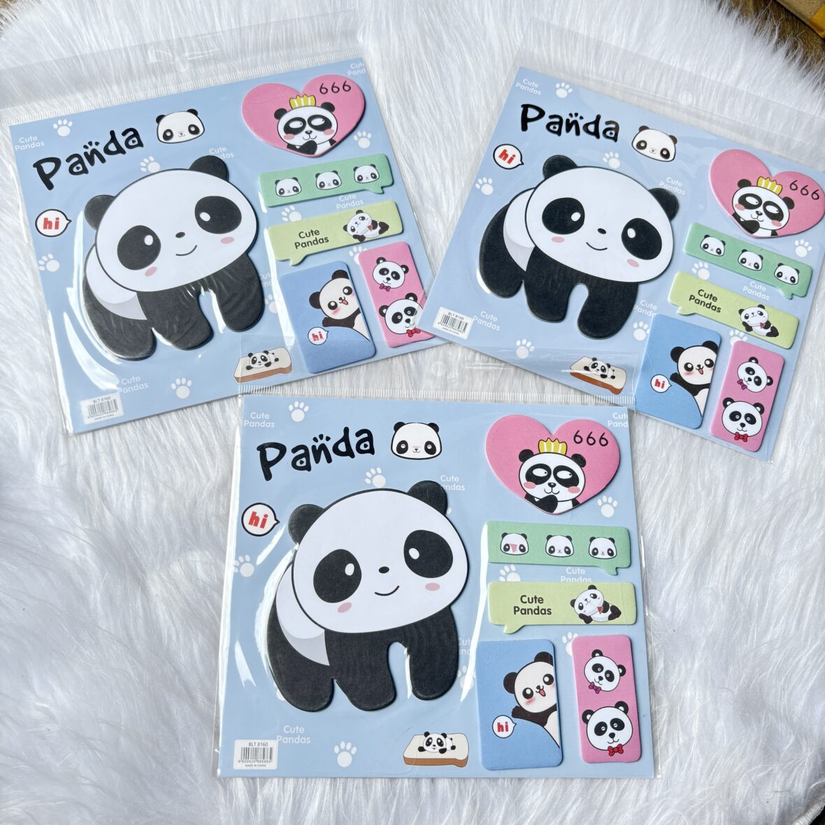 Cute panda sticky notes pad edit