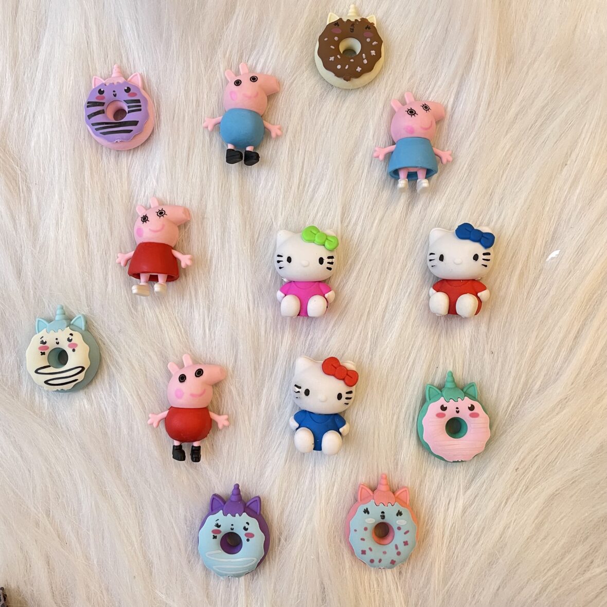 Cute donut theme erasers