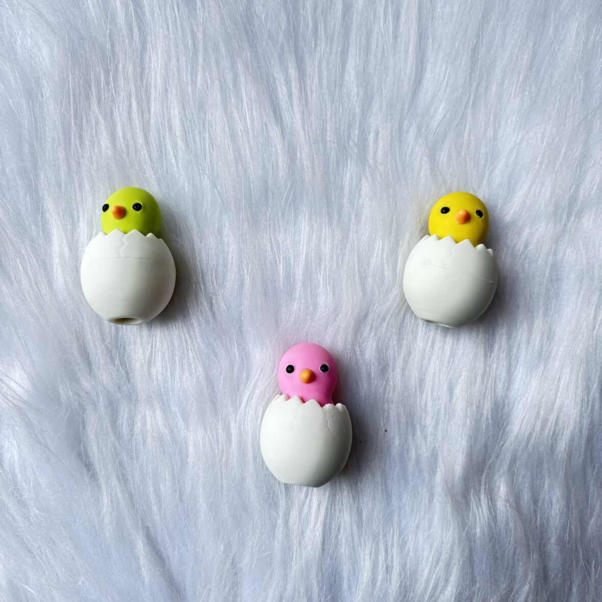 Cute chick eraser and pencil topper