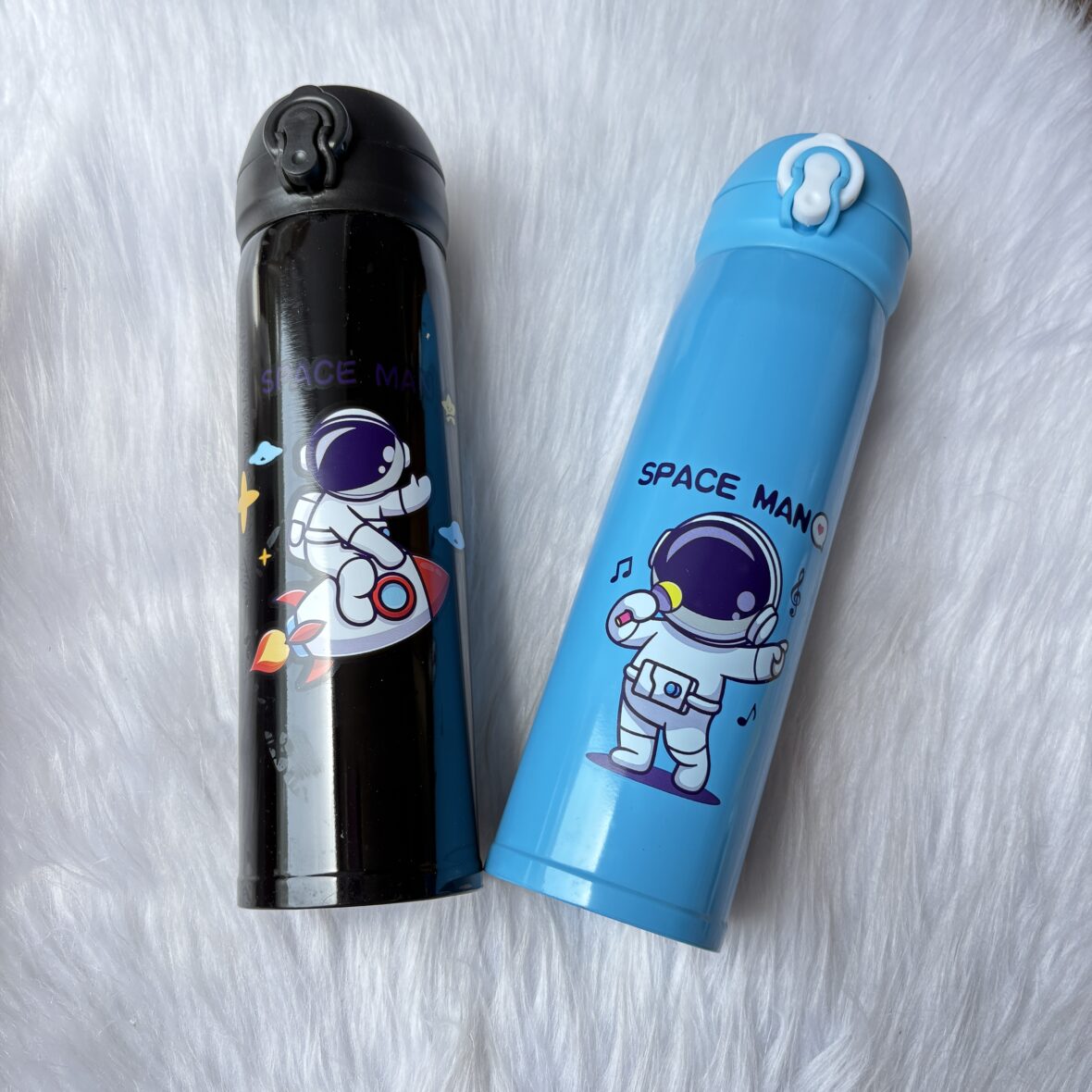 Space theme premium steel flask bottle half litre