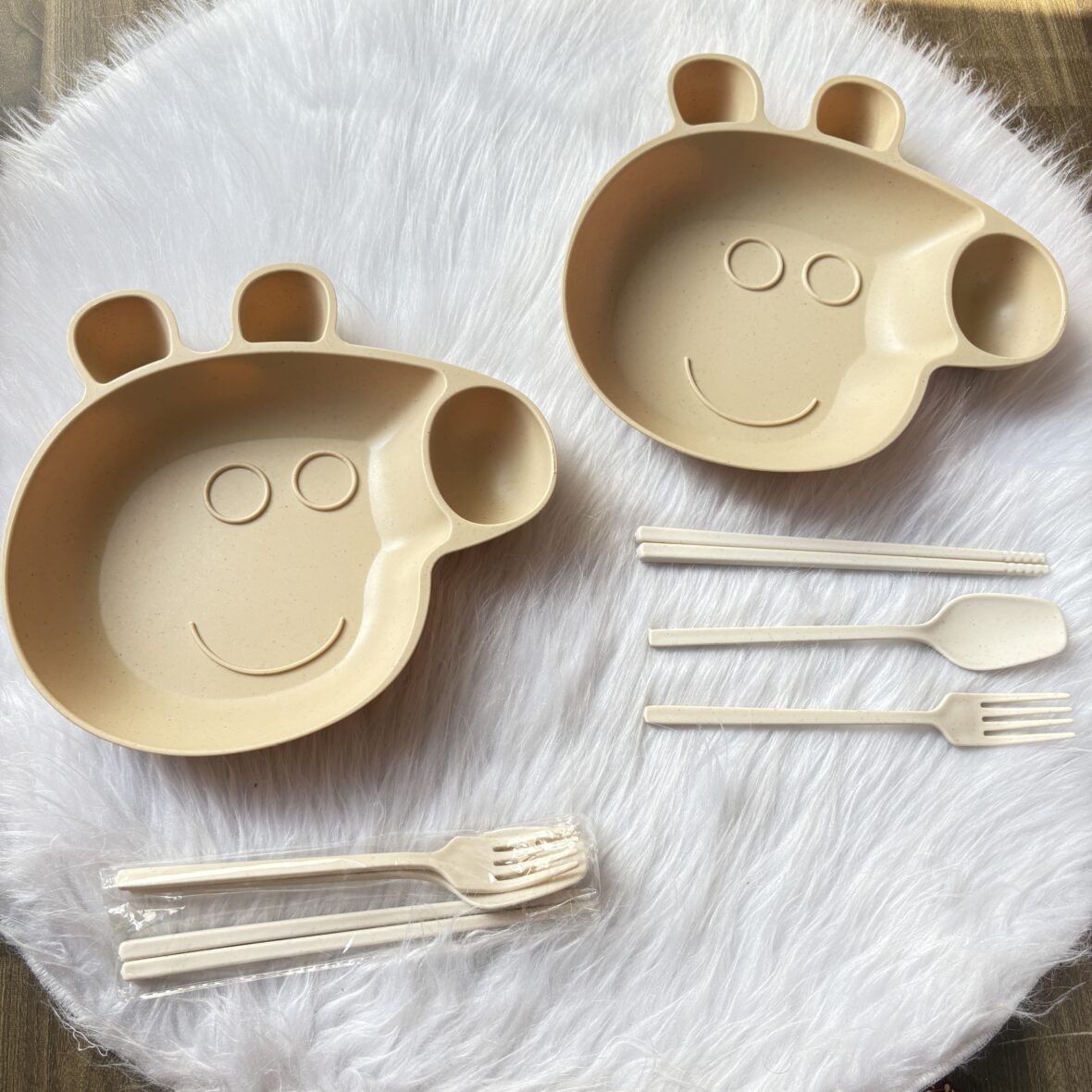 Peppa pig plate set on sale
