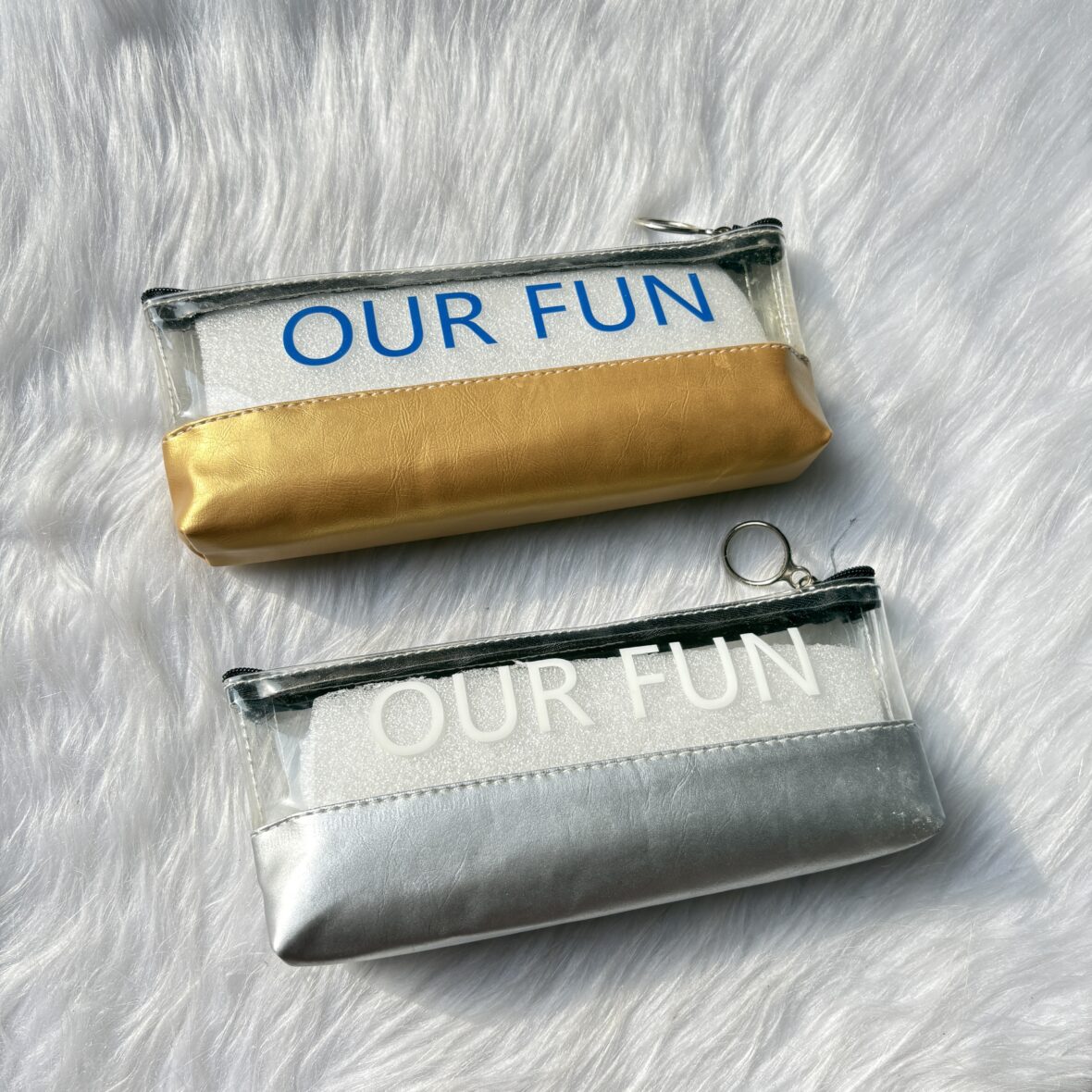 Transparent pouches on sale
